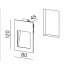 POCKET mini LED M930 wpust schodowy biały struktura 20145-M930-DW-00-13